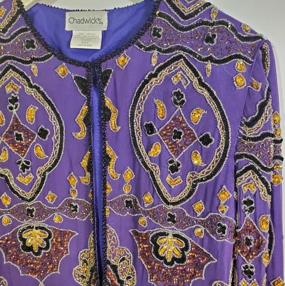 🚫SOLD🚫Chadwicks Sequin Jacket - Picture 8 of 10